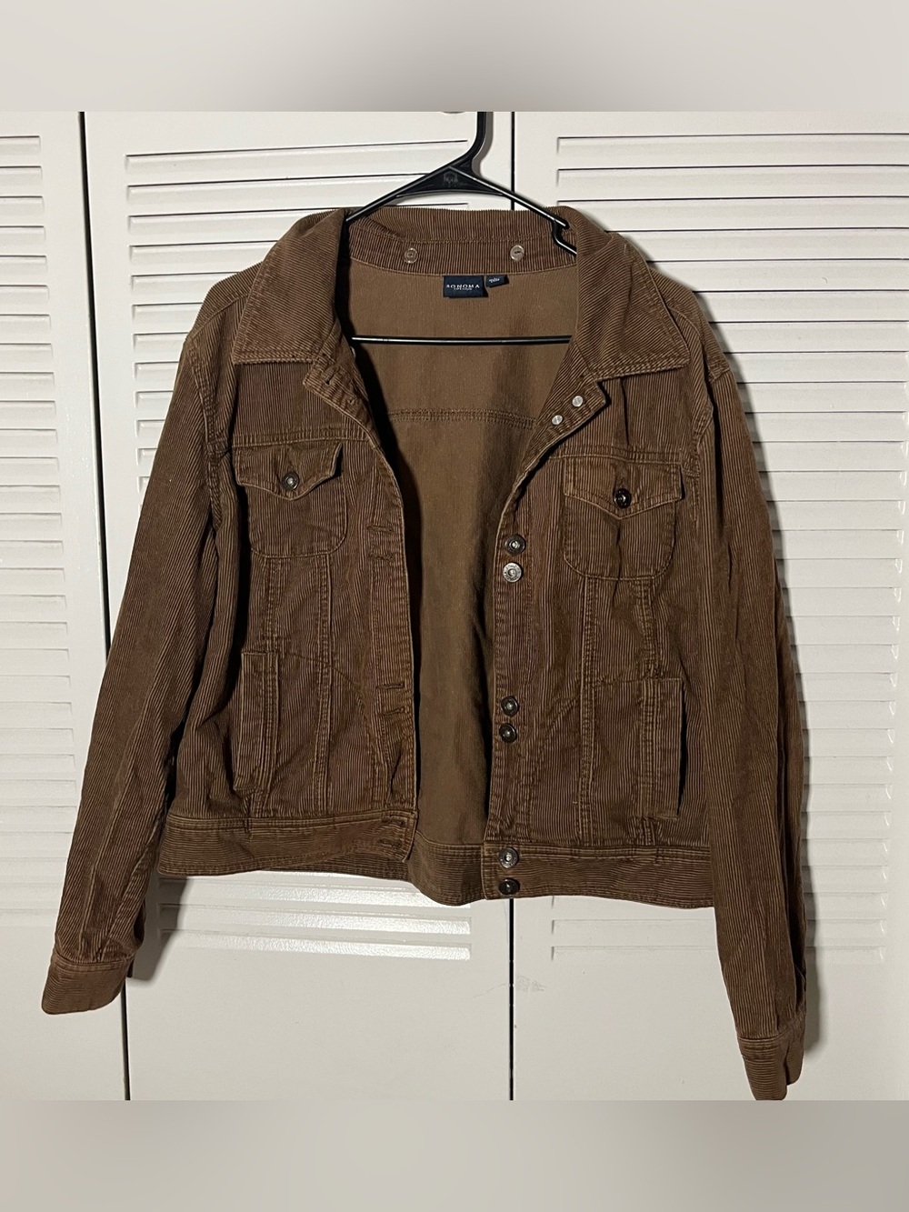 Sonoma Brown Corduroy Shirt Jacket